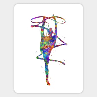 Rhythmic gymnastics ribbon Magnet